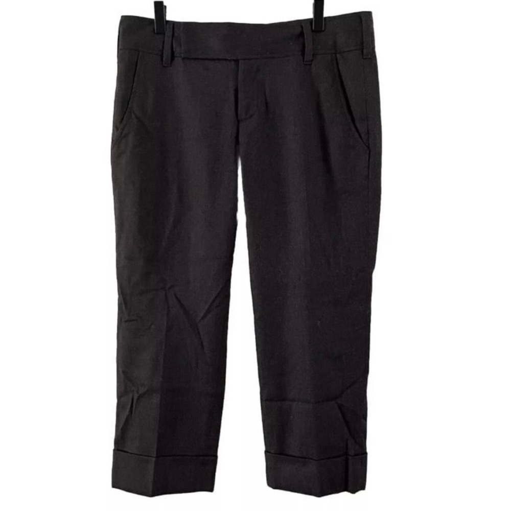 Women’s Vince Dark Brown Virgin Wool Crop Ankle Dressy Pants Size 6 Chic Casual